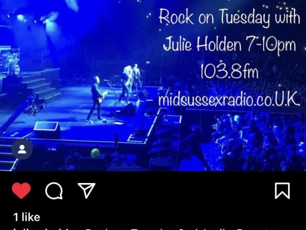 Rock on Tuesday – Mid Sussex Radio&nbsp;103.8fm
